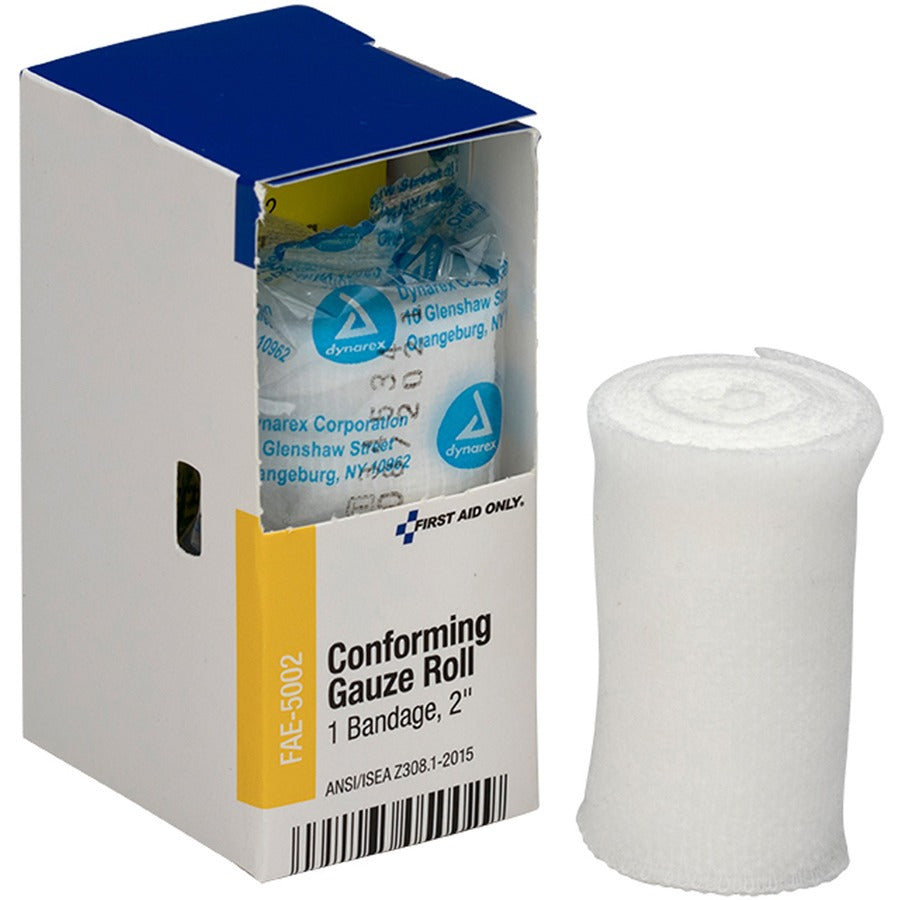 First Aid Only Conforming Gauze Roll - - 2" Width x 12 ft Length - White - 1 Box