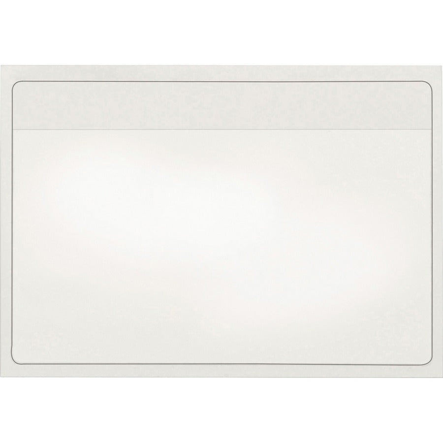 Cardinal&reg, HOLD IT Self-Adhesive Polypropylene Pockets - 3.6" Height x 5.3" Width x 100 mil Thickness - 1 x Card Capacity - For 5" x 3" Sheet - Ring Binder - Rectangular - Clear - Polypropylene - 100 / Box