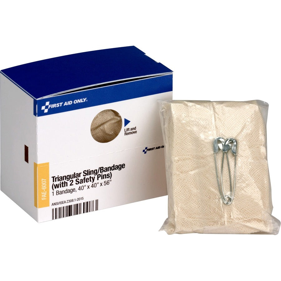 First Aid Only Triangular Sling Bandage - - 56" Width x 40" Length - Tan - 1 Box
