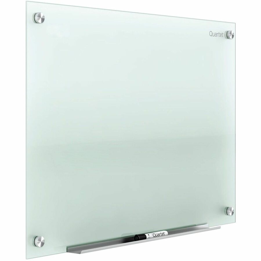 Quartet Infinity Glass Dry-Erase Whiteboard - 24" (2 ft) Width x 18" (1.5 ft) Height - Frost Tempered Glass Surface - Horizontal/Vertical - Durable, Stain Resistant, Ghost Resistant, Scratch Resistant, Dent Resistant, Non-absorbent, Frameless - 1 Each