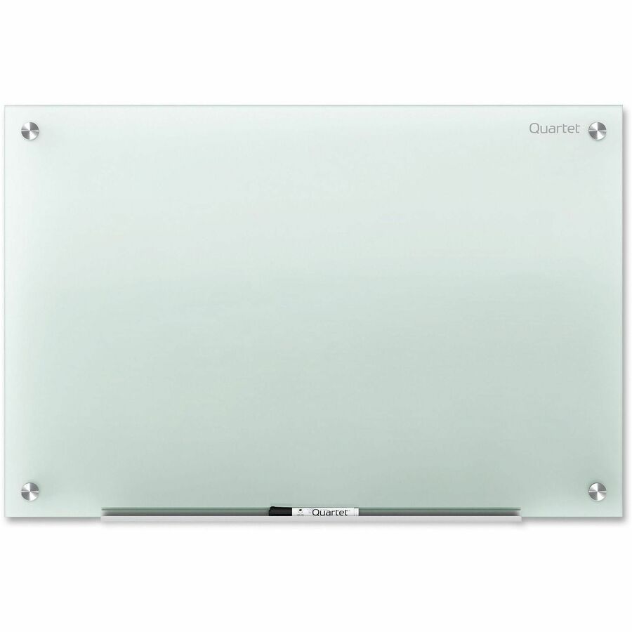 Quartet Infinity Glass Dry-Erase Whiteboard - 96" (8 ft) Width x 48" (4 ft) Height - Frost Tempered Glass Surface - Horizontal/Vertical - 1 Each