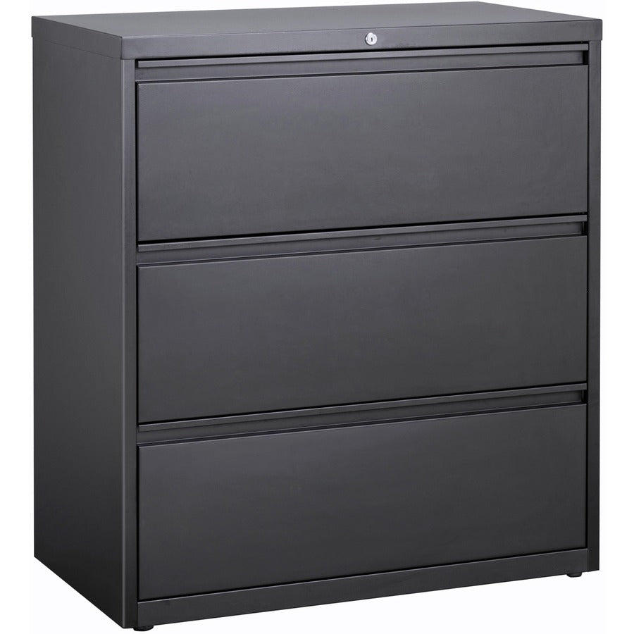 Lorell Fortress Series Lateral File - 36" Width x 18.8" Depth x 40.1" Height - 3 x Drawer(s) for File - A4, Legal, Letter - Lateral - Anti-tip, Security Lock, Ball Bearing Slide, Reinforced Base, Leveling Glide, Interlocking, Hanging Rail, Magnetic Lab...