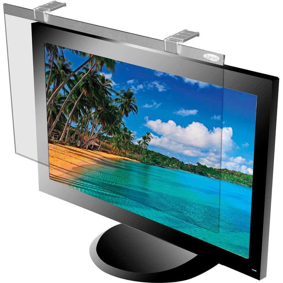 Kantek LCD Protect Anti-Glare Filter Silver - For 24" LCD Monitor - Scratch Resistant, Damage Resistant - Acrylic - Anti-glare - 1 Each