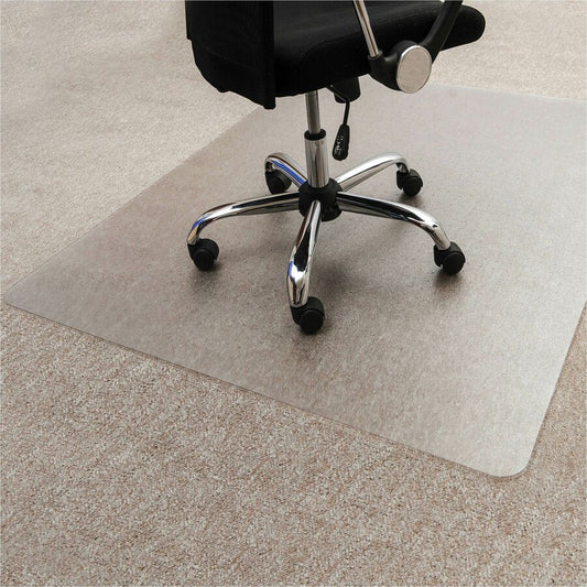 Floortex Enhanced Polymer Rectangular Chair Mat for Carpets up to 3/8" - 36" x 48" - Home, Office, Carpet - 48" Length x 36" Width x 0.087" Depth x 0.087" Thickness - Rectangular - Polymer - Clear - 1 Each - TAA Compliant