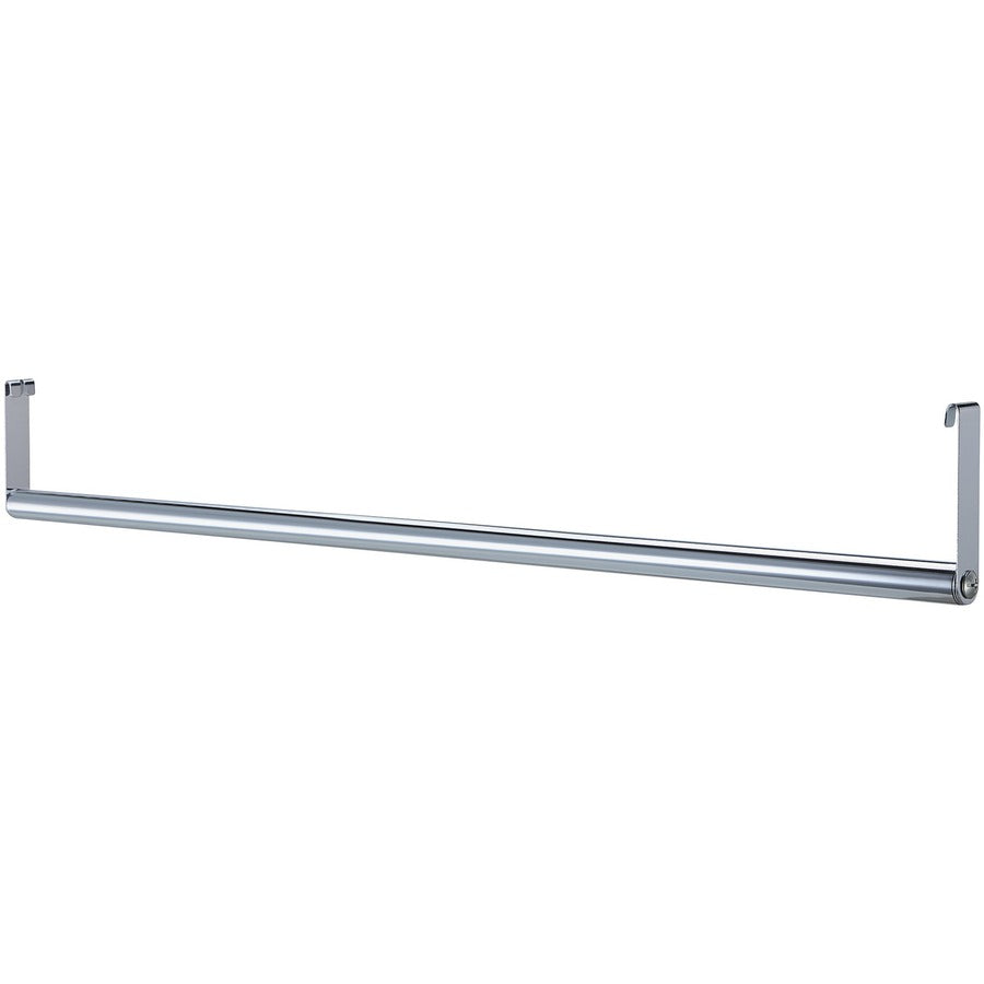 Lorell Industrial Wire Shelving Garment Hanger Bar - x 48" Length - for Garment, Coat - Metal - Chrome - 1 Each