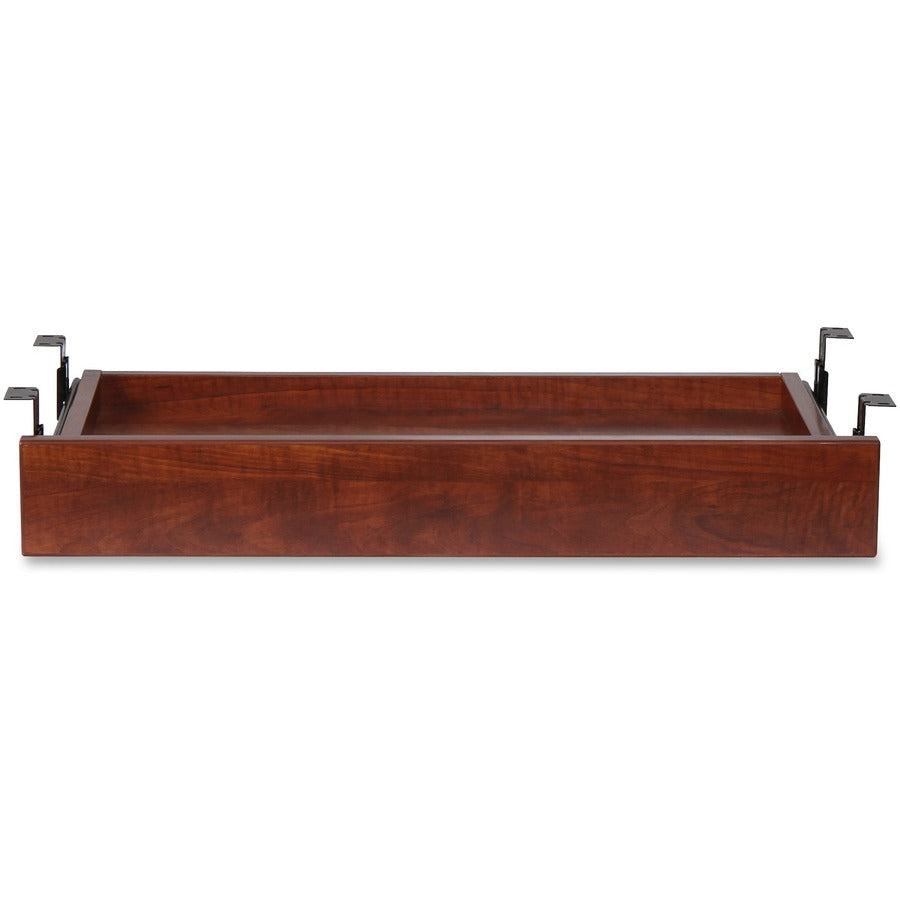Lorell Universal Keyboard Tray - 28.35" Length x 16.73" Width x 5.12" Height - Cherry, Laminate - 1 Each