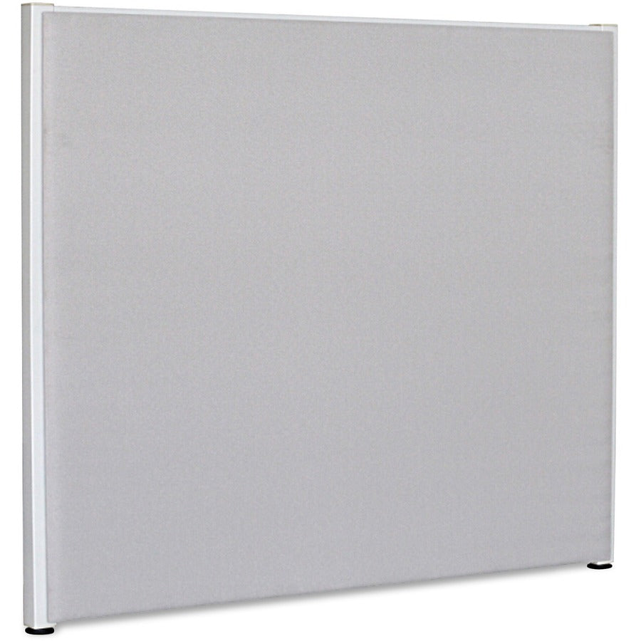 Lorell Panel System Partition Fabric Panel - 72.5" Width x 60" Height - Steel Frame - Gray - 1 Each