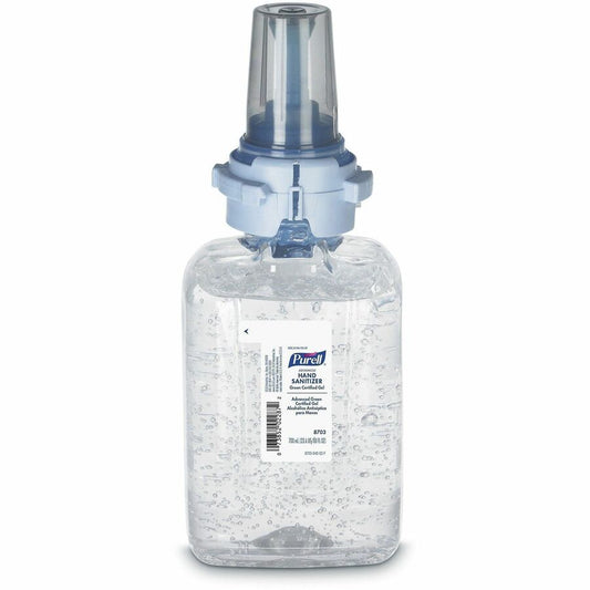 PURELL, Hand Sanitizer Gel Refill - Fragrance-free Scent - 23.67 fl oz - Push Pump Dispenser - Kill Germs - Hand - Clear - Bio-based - 1 Each