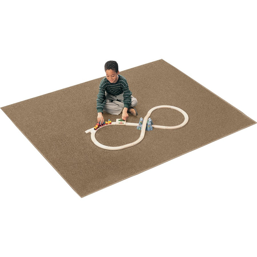 Carpets for Kids&reg, Solid Color Mt. St. Helens 6'x9' Rug - Kids - 72" Length x 108" Width - Rectangle - Sahara