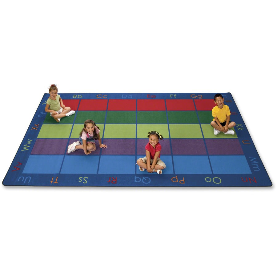 Carpets for Kids&reg, Premium Colorful Places Seating Rug - 12 ft Length x 7.60" Width - Rectangle - Colorful Places - Multi