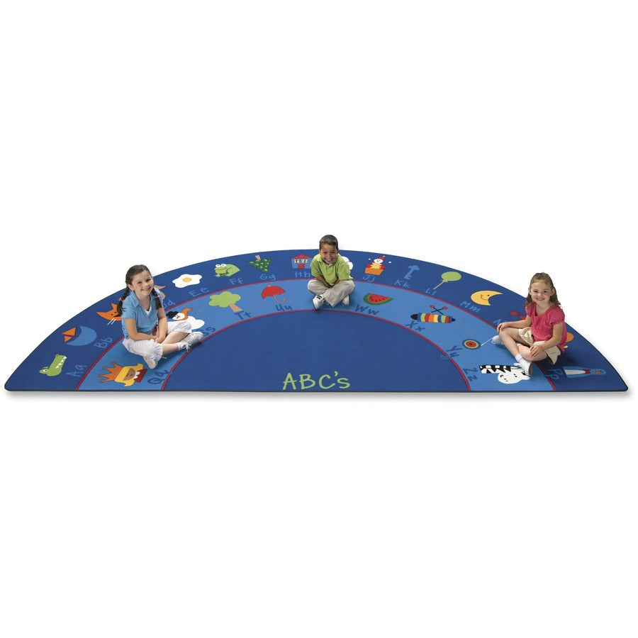 Carpets for Kids&reg, Premium Fun With Phonics Semi-Circle Rug - 11.67 ft Length x 70" Width - Half Circle - Fun With Phonics - Multi