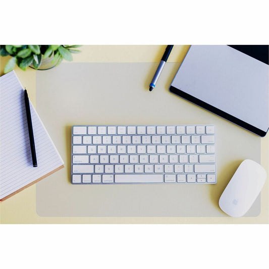 Floortex Desktex, Polycarbonate Desk Pad 20" x 36" - Rectangular - 20" Width x 36" Length x 0.03000" Depth - Clear Backing - Polycarbonate - Clear - TAA Compliant
