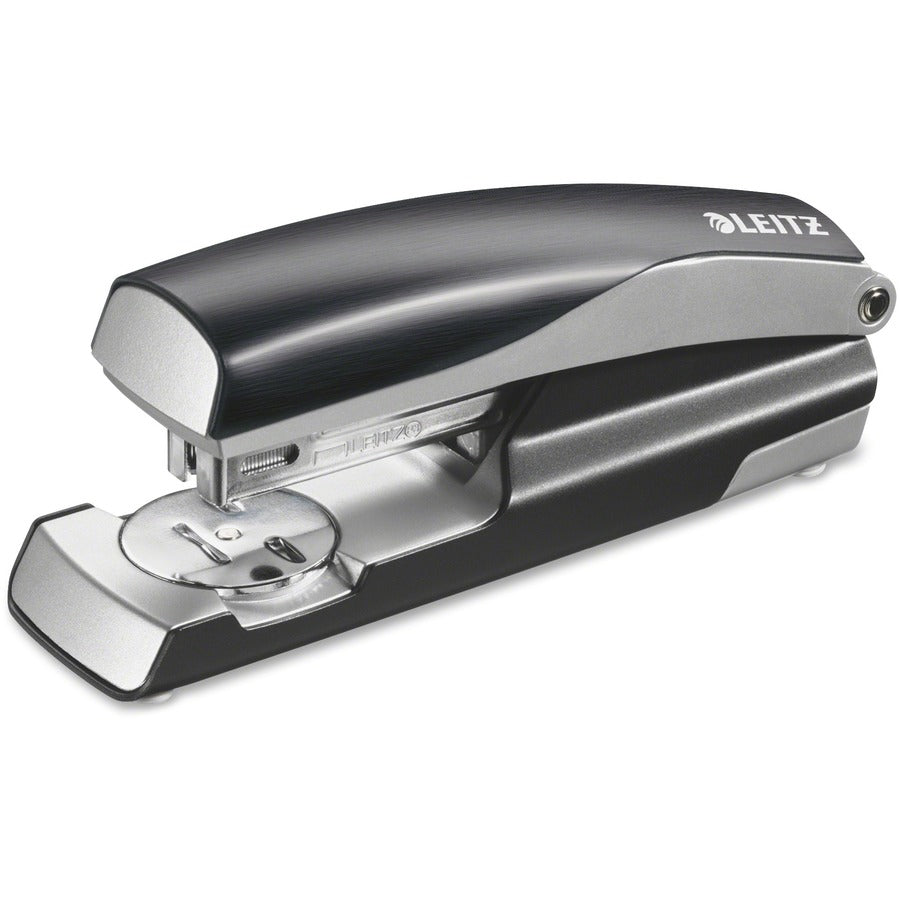Leitz NeXXt Series Style Desktop Stapler - Staples Upto 40 Sheet - Full Strip - Staple Size: 0.31" - Black - Metal, Plastic - 1 Each