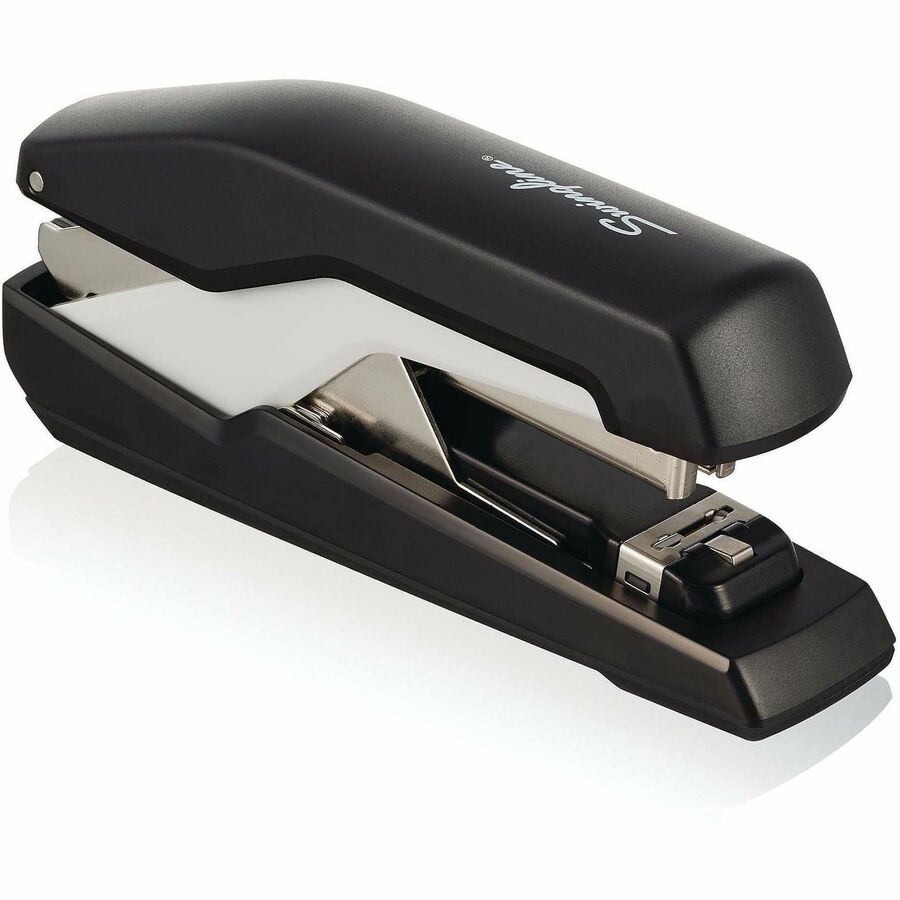 Rapid Supreme Omnipress SO60 Stapler - Staples Upto 60 Sheet of 80g/m², Paper - Full Strip - Staple Size: 0.25" - Black, Gray - 1 Each