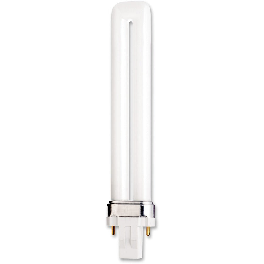 Satco 13W GX23 Pin-Based 2700K Compact Fluorescent Bulb - 13 W - 800 lm - T4 Size - Warm White Light Color - GX23 Base - 12000 Hour - 2700&deg, K Color Temperature - 82 CRI - Energy Saver - 1 Each