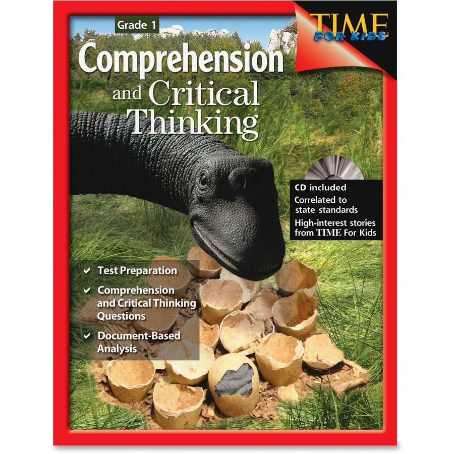 Shell Education Grade 1 Comprehension/Critical Thinking Book Printed/Electronic Book - 112 Pages - Shell Educational Publishing Publication - Book, CD-ROM - Grade 1 - English
