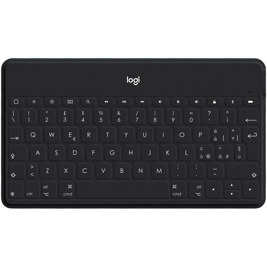 Logitech Ultra-Portable Bluetooth iPad Keyboard - Wireless Connectivity - Bluetooth - Tablet, Smartphone, Smart TV, Tablet, Smartphone, iPhone, iPad, Apple TV - Mechanical Keyswitch - Black