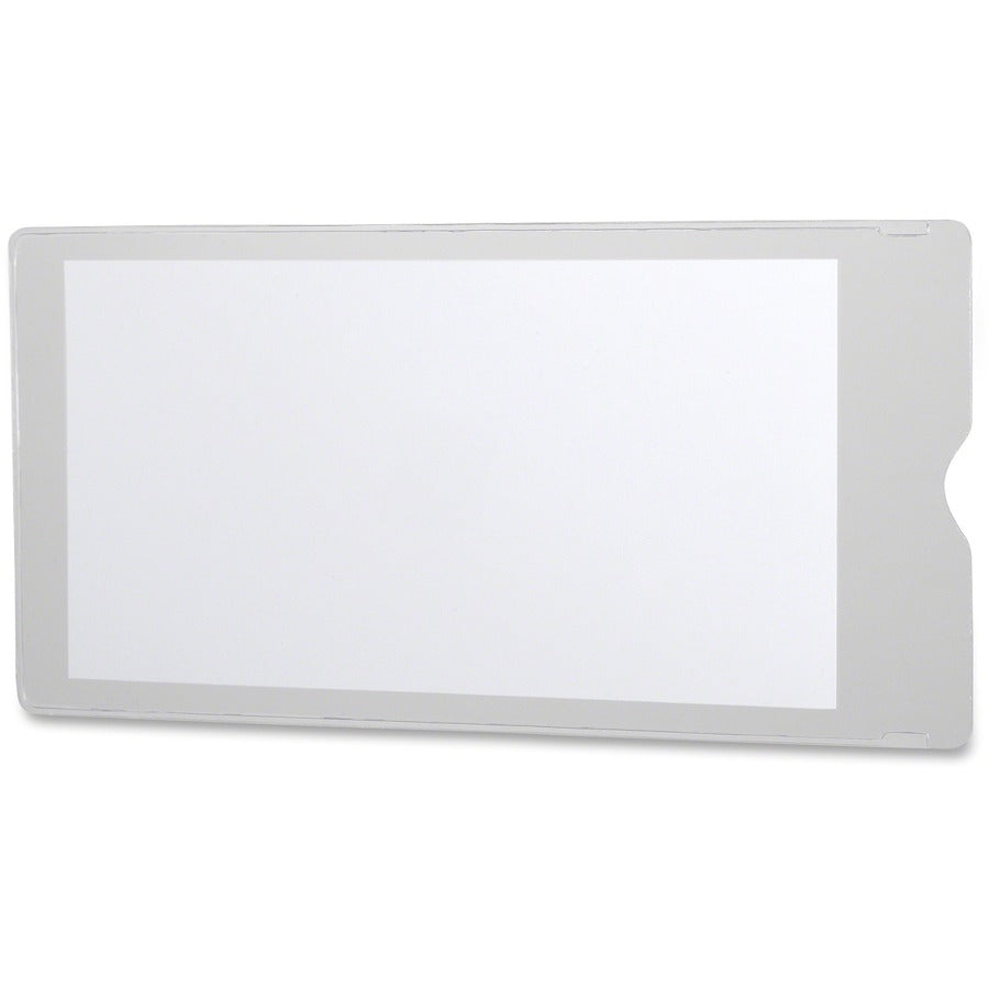 Oxford File Jacket - 9" x 4" - Vinyl - Clear - Durable, Water Proof, Heavy Duty, Tear Resistant - 50 / Box