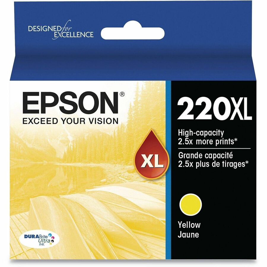 Epson DURABrite Ultra 220XL Original High Yield Inkjet Ink Cartridge - Yellow - 1 Each - 450 Pages