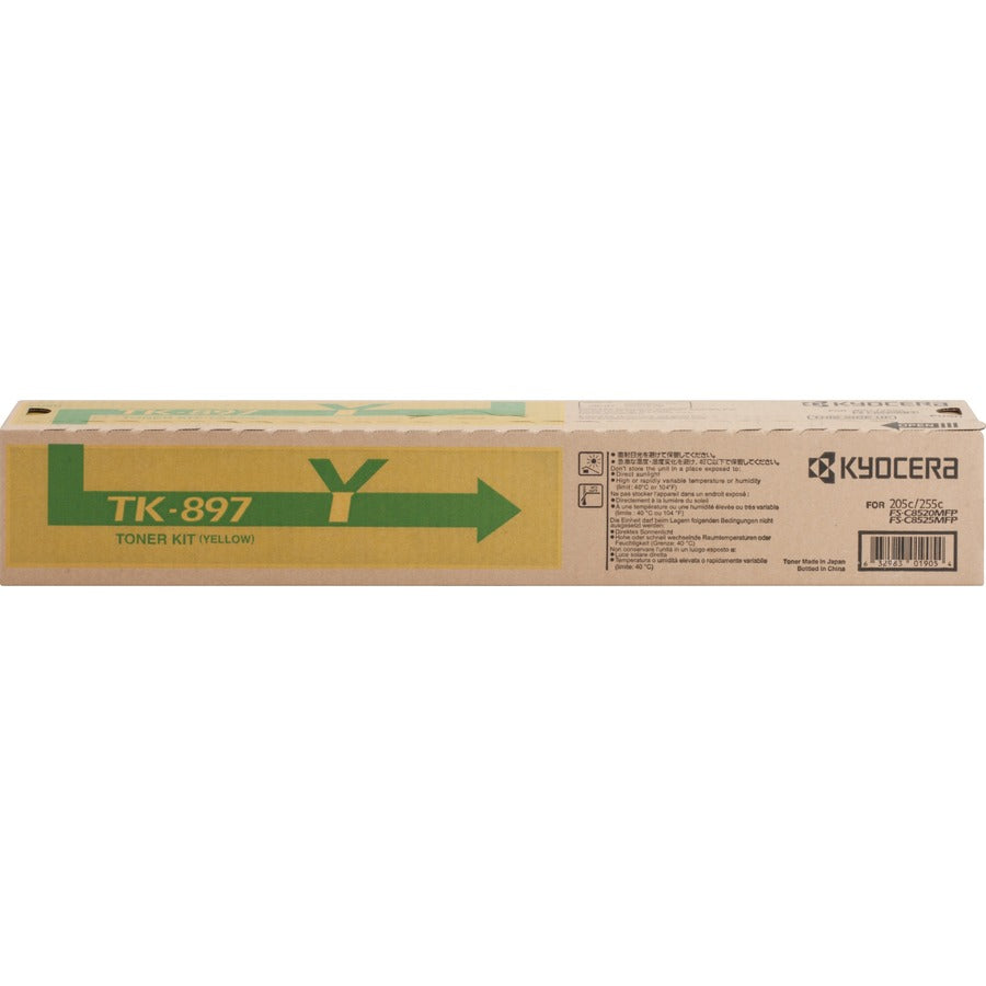 Kyocera Original Laser Toner Cartridge - Yellow - 1 Each - 6000 Pages