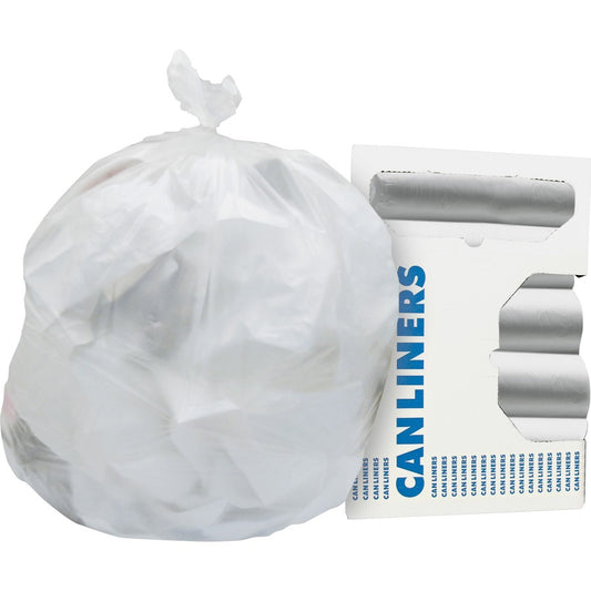 Heritage Value Line Can Liners - 60 gal Capacity - 58" Length x 38" Width x 0.47 mil (12 Micron) Thickness - High Density - Natural - High-density Polyethylene (HDPE) - Can - 25/Roll - 8 / Carton
