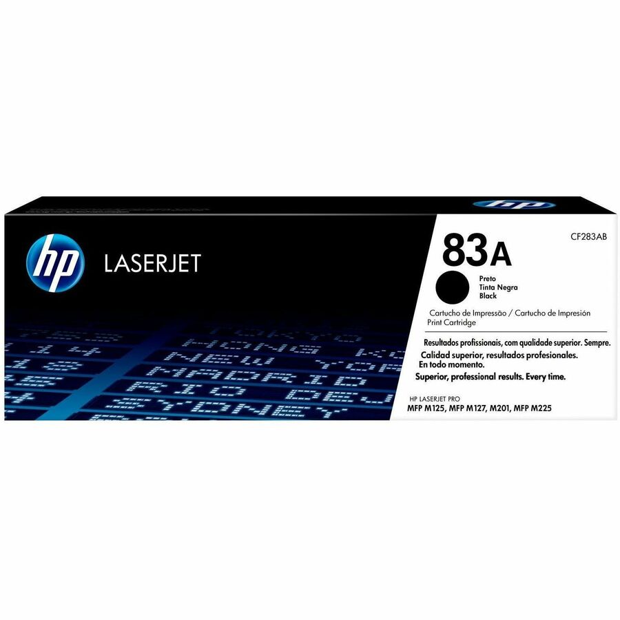 HP 83A (CF283AD) Original Laser Toner Cartridge - Dual Pack - Black - 1 Carton - 1500 Pages (Per Cartridge)