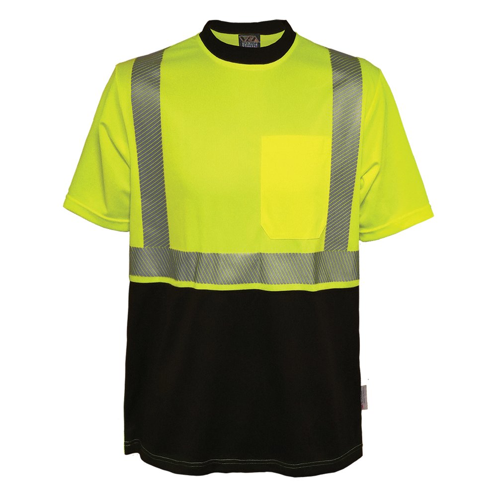 Reflective Apparel by PIP Type R CL2 S-sleeve Wicking Shirt Comfort T. 3X