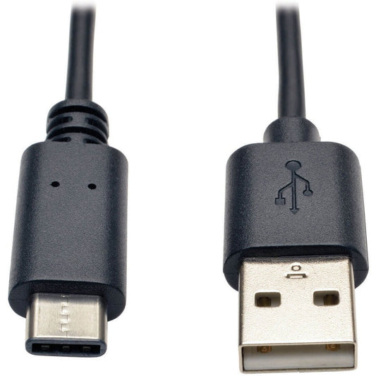 Tripp Lite series USB Type-A Male to USB-C Hi-speed Cable - 6 ft USB Data Transfer Cable - First End: 1 x USB 2.0 Type A - Male - Second End: 1 x USB 2.0 Type C - Male - 480 Mbit/s - Shielding - Nickel Plated Connector - Gold Plated Contact - 28 AWG...