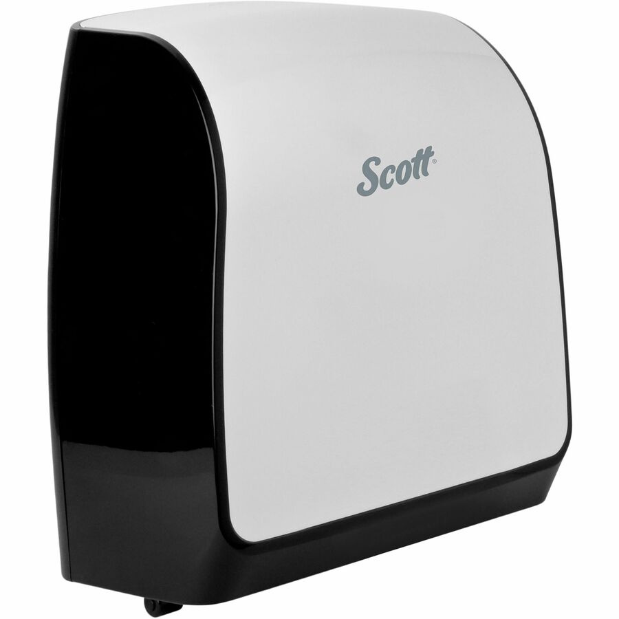 Scott Pro Automatic Hard Roll Towel Dispenser - Touchless Dispenser - 16.4" Height x 12.7" Width x 9.2" Depth - White - Touch-free - 1 Each