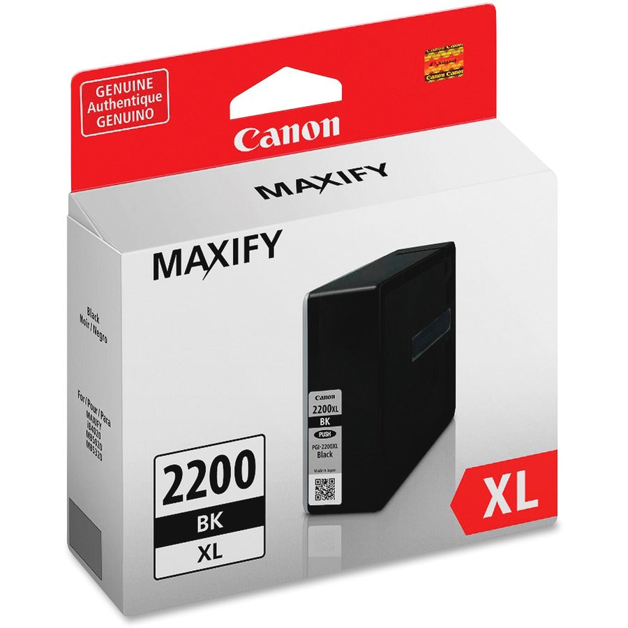 Canon PGI-2200XL Original High Yield Inkjet Ink Cartridge - Black - 1 Each - 2500 Pages (Per Cartridge)