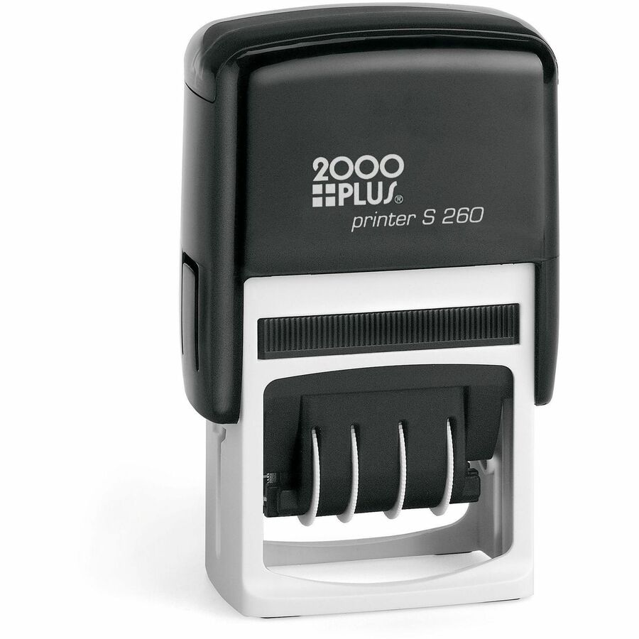 Cosco 5-year Date Band Message Stamp - Message/Date Stamp - Scanned, Emailed, Entered, Completed - 0.94" Impression Width x 1.75" Impression Length - Red, Blue - 1 Each