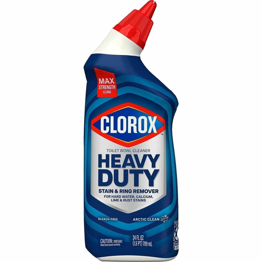 Clorox Toilet Bowl Cleaner Heavy-Duty Stain and Ring Remover - For Toilet Bowl - 24 fl oz (0.8 quart) - Arctic Clean Scent - Recommended For: Stain Remover, Rust Remover, Limescale Remover, Bacteria Remover, Dirt Remover, Grime Remover, Odor Remover...