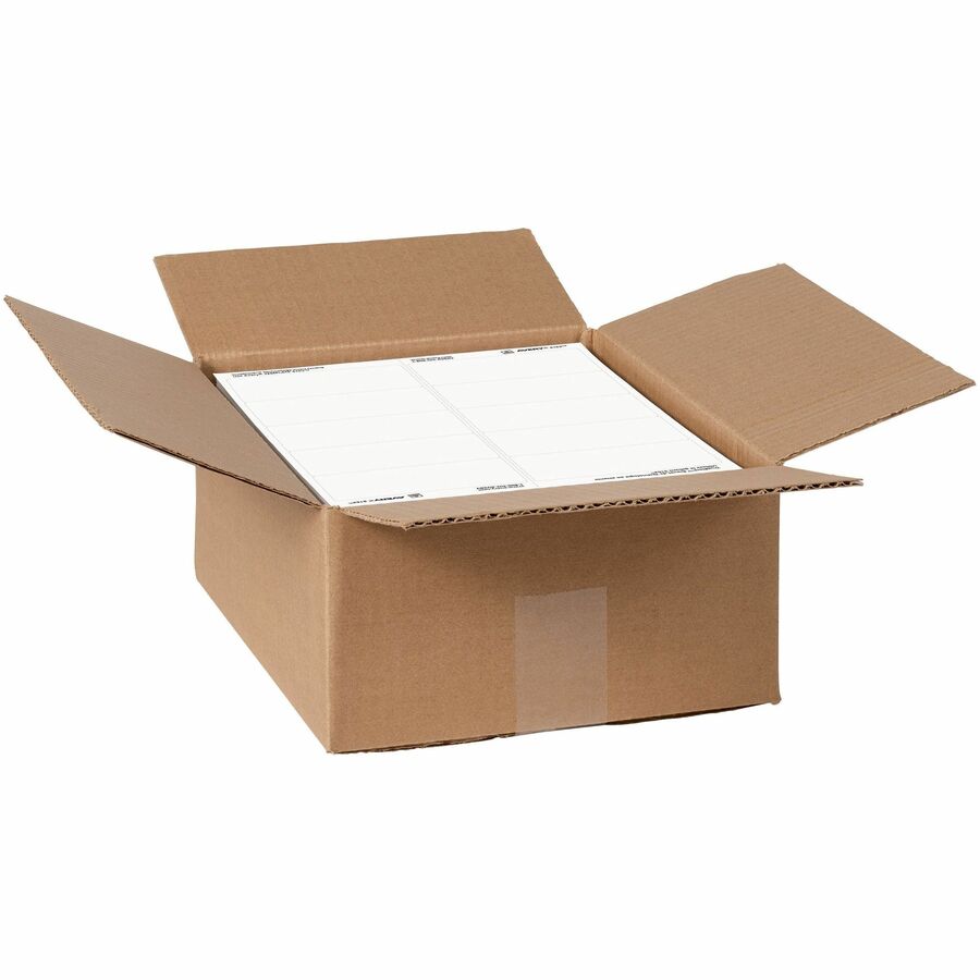 Avery&reg, Shipping Labels, Sure Feed, 2" x 4" , 5,000 Labels (95910) - 2" Width x 4" Length - Permanent Adhesive - Rectangle - Laser - Matte White - Matte - Paper - 10 / Sheet - 10 Total Sheets - 5000 Total Label(s) - 500 / Carton