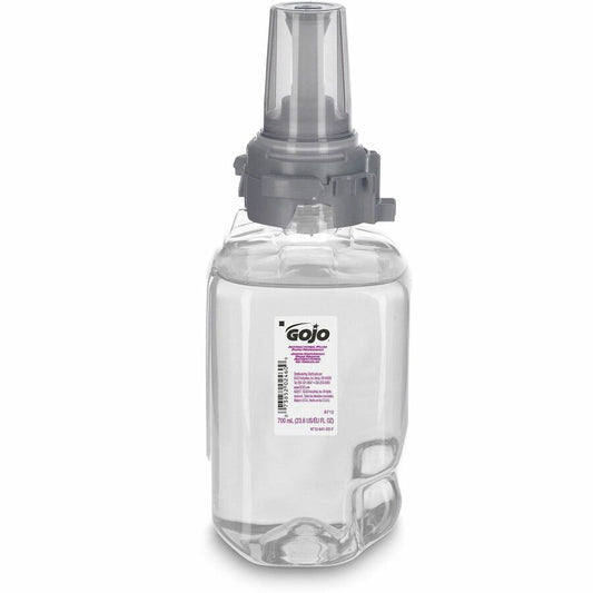 Gojo, ADX-7 Dispenser Antibacterial Hand Soap Refill - Plum Scent - 23.67 fl oz - Pump Bottle Dispenser - Bacteria Remover, Kill Germs - Hand, Skin - Moisturizing - Antibacterial - Clear - Rich Lather, Bio-based - 4 / Carton