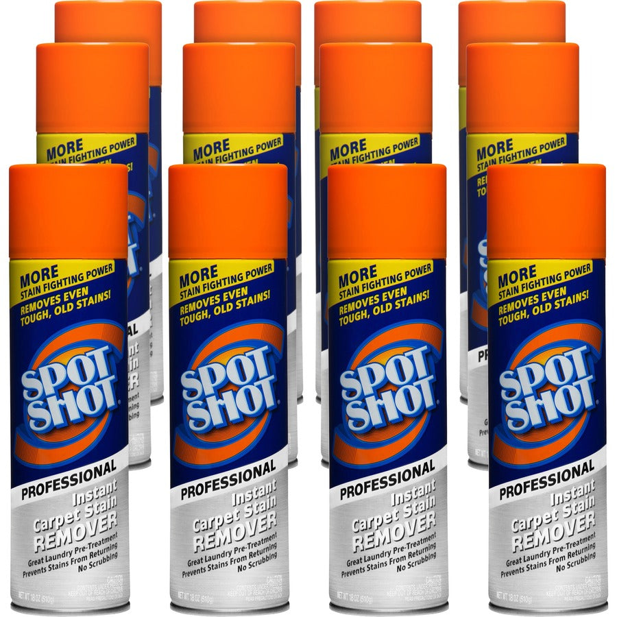 Spot Shot Professional Instant Carpet Stain Remover - For Carpet - 18 fl oz (0.6 quart) - Recommended For: Stain Remover, Odor Remover, Grease Remover, Coffee Remover, Wine Remover, Food Remover, Spill Remover, Ink Remover, Dirt Remover, Lipstick Remov...