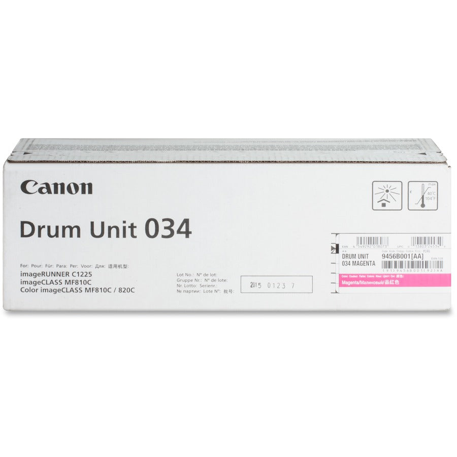 Canon DRUM034 Drum Unit - Laser Print Technology - Magenta - 1 Each