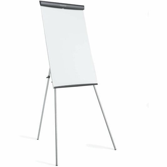 Quartet Melamine Presentation Easel - 36" (3 ft) Width x 24" (2 ft) Height - White Melamine Surface - Silver Graphite, Gray Frame - Magnetic - Adjustable, Rubber Feet, Sturdy, Durable - 1 Each