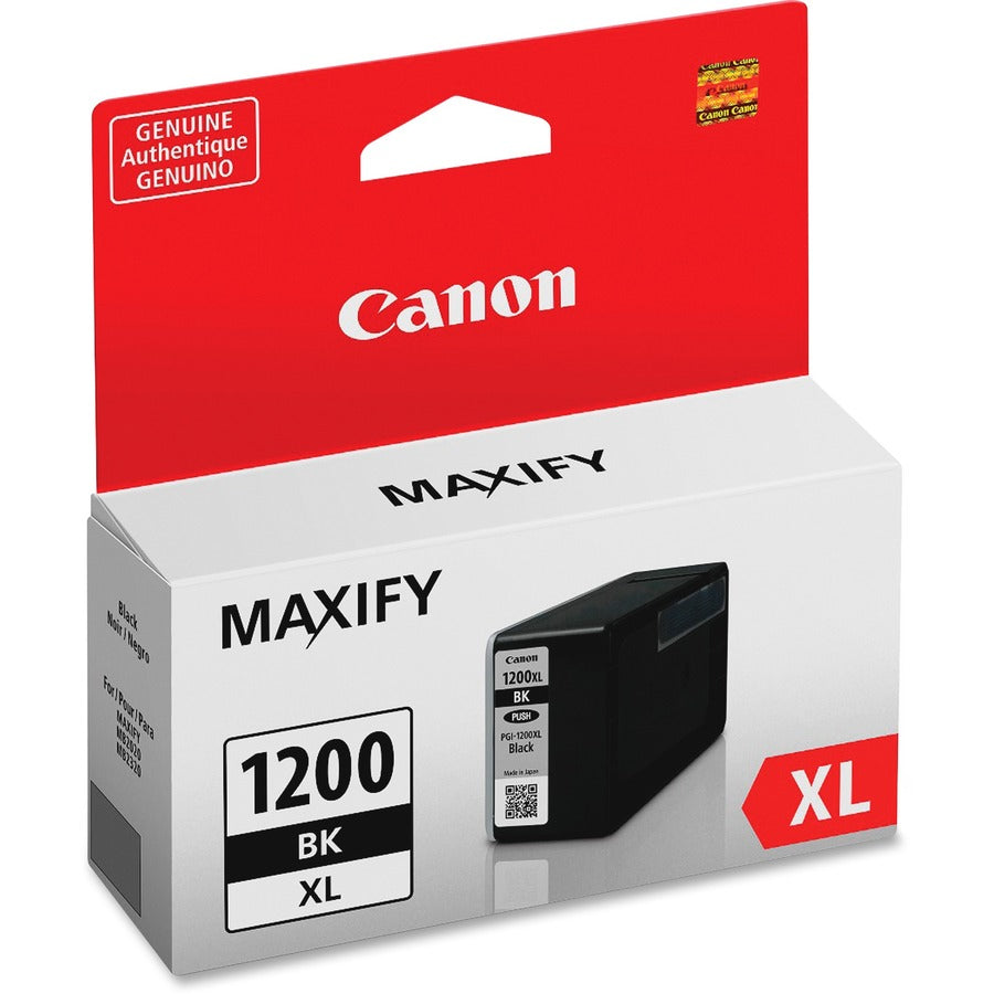 Canon PGI-1200XL BK Original High Yield Inkjet Ink Cartridge - Black - 1 Each - Inkjet - High Yield - Black - 1 Each
