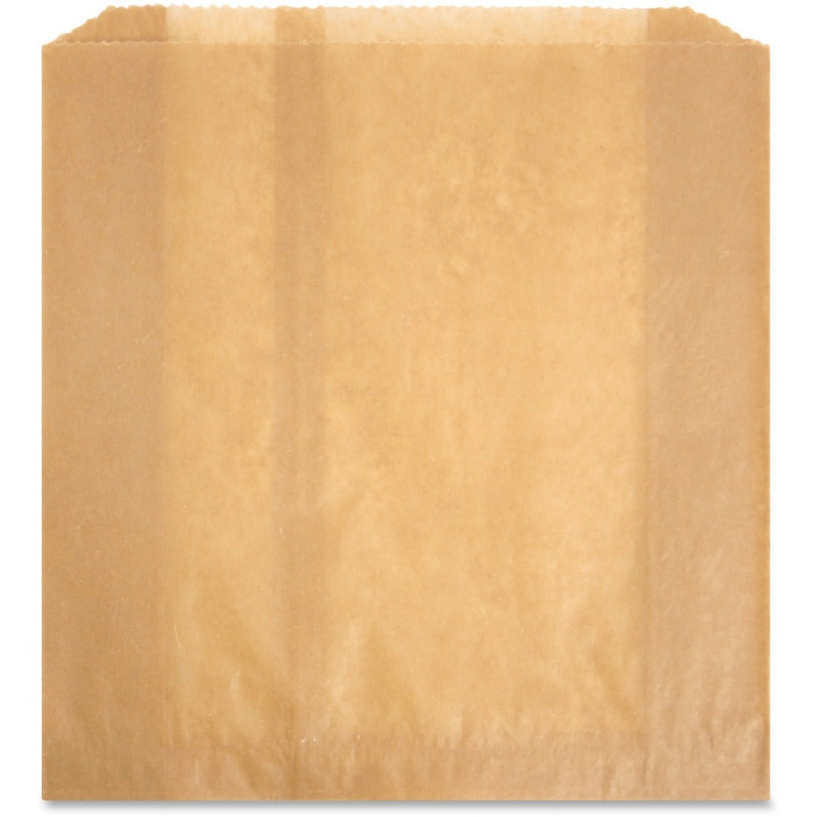 Health Gards Receptacle Liners - 10" Length x 9.25" Width x 3.25" Depth - Brown - Paper, Wax - 250 / Carton
