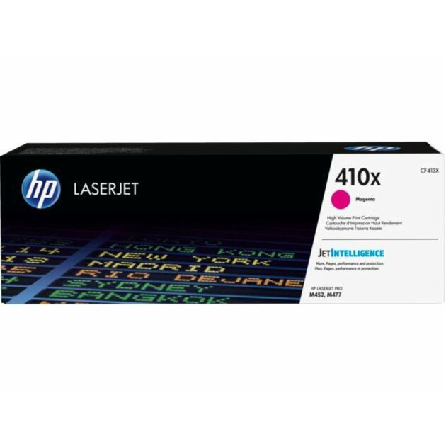HP 410X (CF413X) Original High Yield Laser Toner Cartridge - Single Pack - Magenta - 1 Each - 5000 Pages
