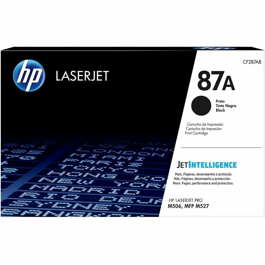 HP 87A Original Laser Toner Cartridge - Black - 1 Each - 9000 Pages