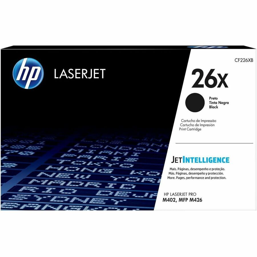 HP 26X Original High Yield Laser Toner Cartridge - Black - 1 Each - 9000 Pages