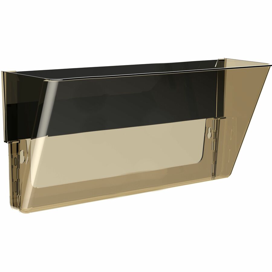 Storex Magnetic Wall File Pockets - 500 x Sheet - Magnetic, Heavy Duty - Smoke - Plastic - 1 Each