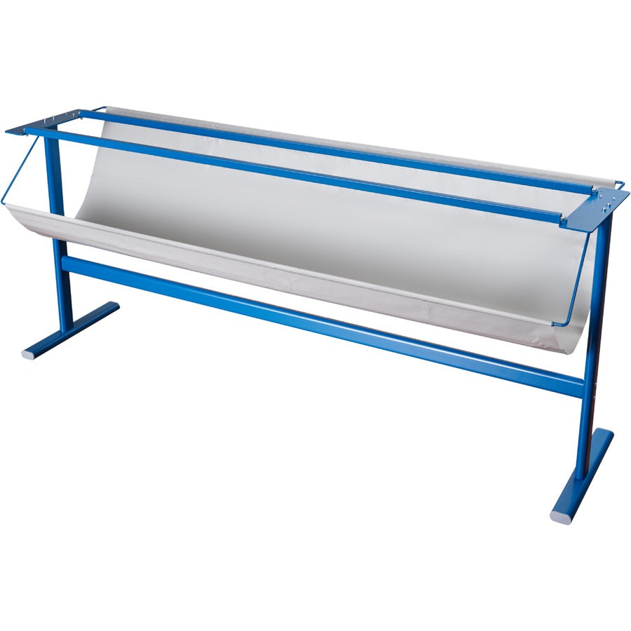Dahle 799 Premium Rotary Trimmer Stand w/Paper Catch - 34.50" Height x 14" Width - Steel, Vinyl - Blue
