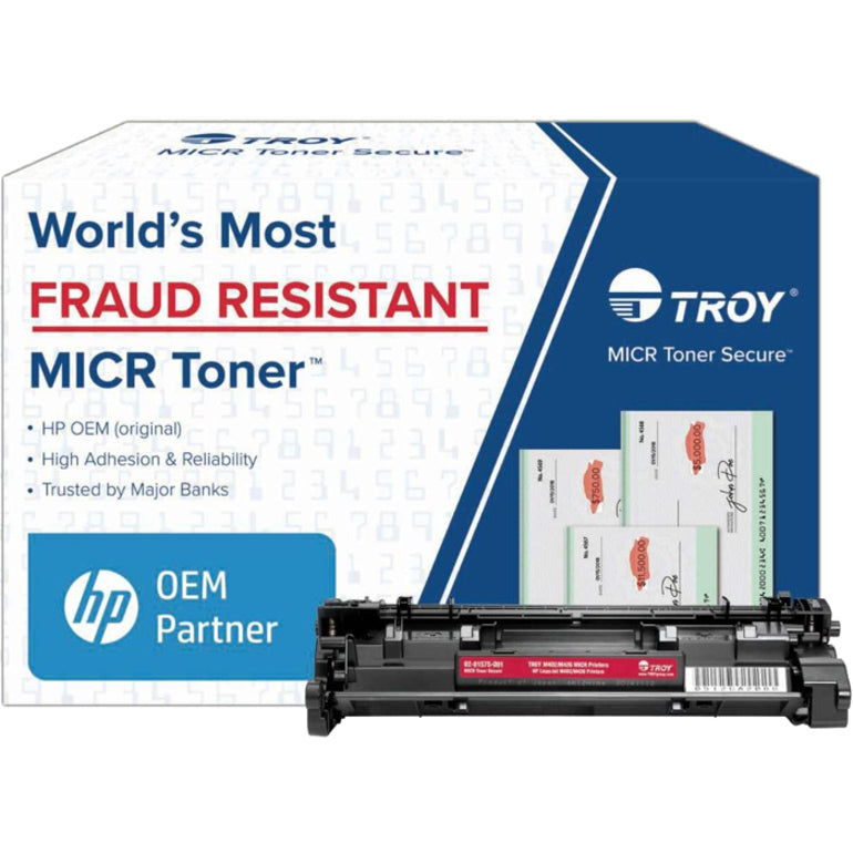 Troy Toner Secure Original MICR Standard Yield Laser Toner Cartridge CF226A - Black - 1 Each - 3100 Pages