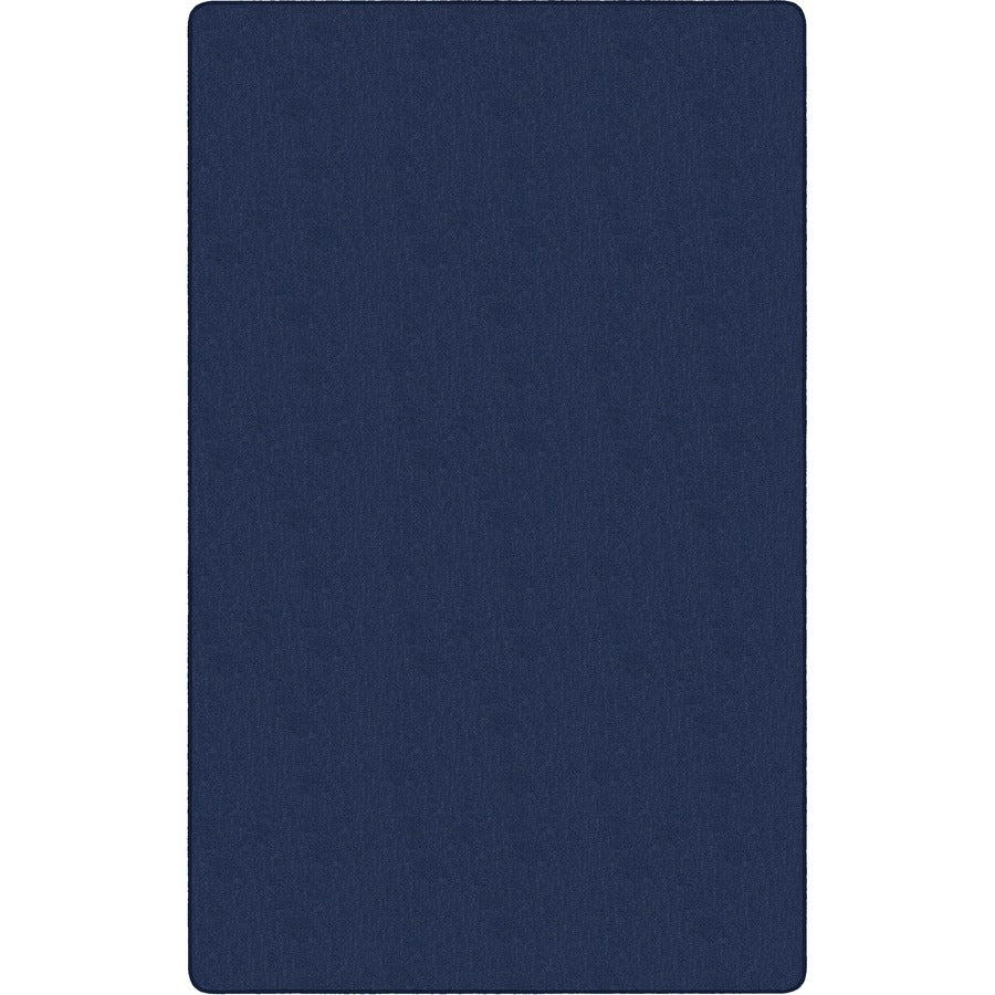 Flagship Carpets Classic Solid Color 9' Rectangle Rug - Floor Rug - Classic, Traditional - 108" Length x 72" Width - Rectangle - Navy - Nylon
