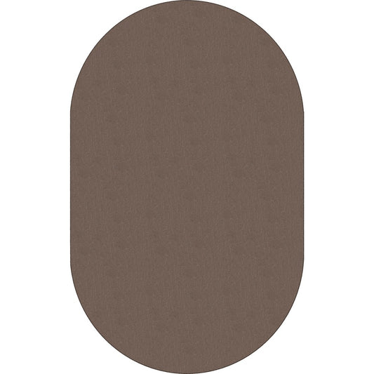 Flagship Carpets Classic Solid Color 12' Oval Rug - Floor Rug - Classic, Traditional - 84" Length x 12 ft Width - Oval - Almond - Nylon