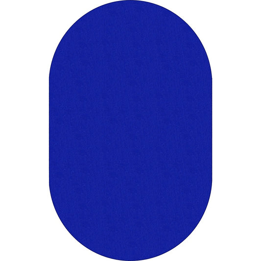 Flagship Carpets Classic Solid Color 12' Oval Rug - Floor Rug - Classic, Traditional - 12 ft Length x 90" Width - Oval - Royal Blue - Nylon