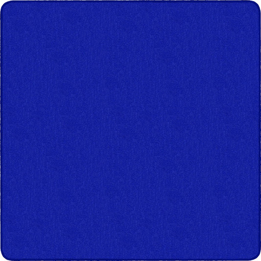 Flagship Carpets Classic Solid Color 12' Square Rug - Floor Rug - Classic, Traditional - 12 ft Length x 12 ft Width - Square - Royal Blue - Nylon
