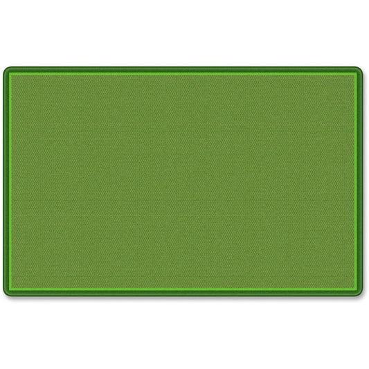 Flagship Carpets All-Over Weave Solid Color Rug - Classic - 99.96" Length x 69.96" Width - Green - Nylon